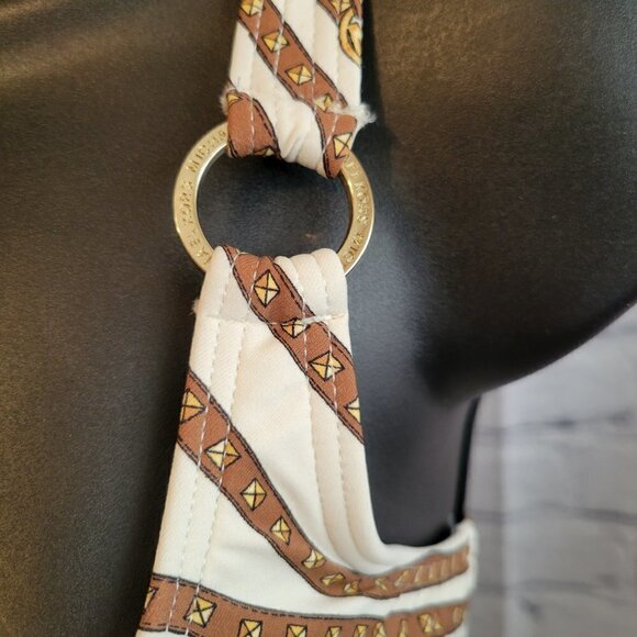 Michael Kors Printed Logo Ring Bikini Top and bottom - Picture 2 of 6